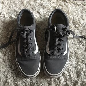 grey old skool vans size 7 women’s